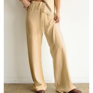 DONNI wide leg terry pant